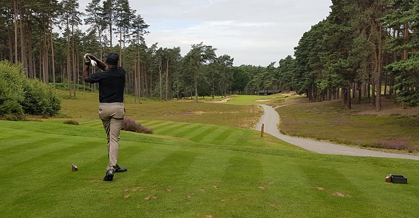 The golfers journey with Jimmie James at Sunningdale Golf Club
