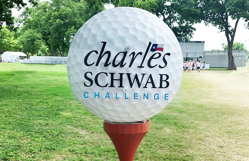 PGA golf tournament at the Charles Schwab Challenge at Colonial Country Club