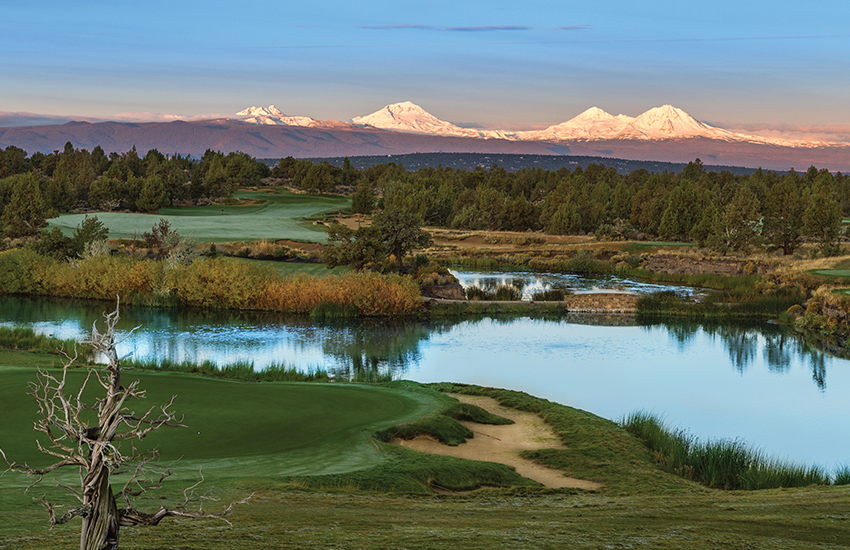 Sunny fall golf course to play is Pronghorn Resort