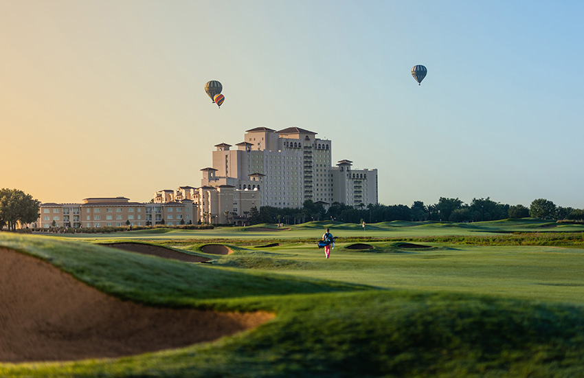 Top sunny golf location to play in the winter is Omni ChampionsGate in Orlando, Florida