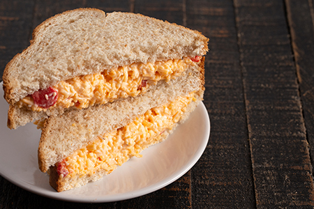 The pimento cheese sandwich at The Masters