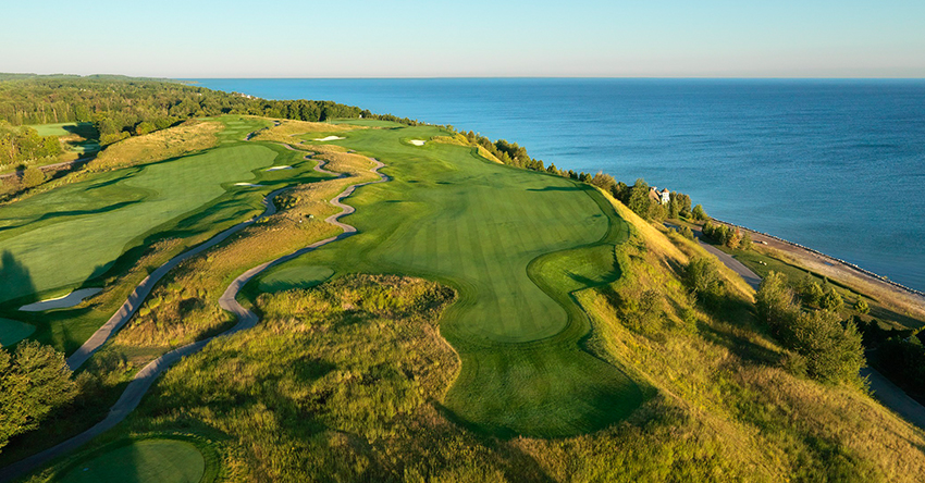 The best golf trip destination on a budget is Harbor Springs, Michigan.