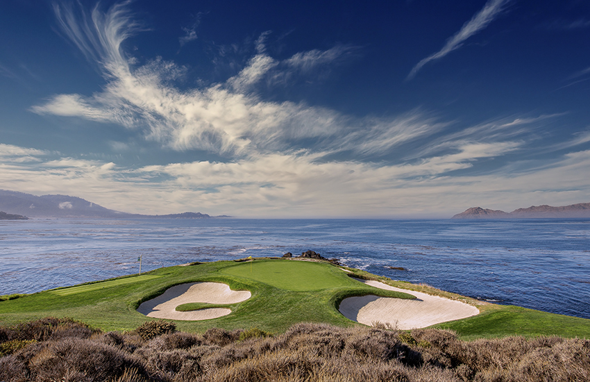 Top place where to golf in California is Pebble Beach