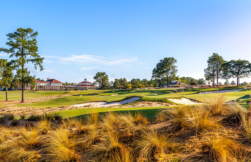 The best fall group golf resort to play is Pinehurst Resort